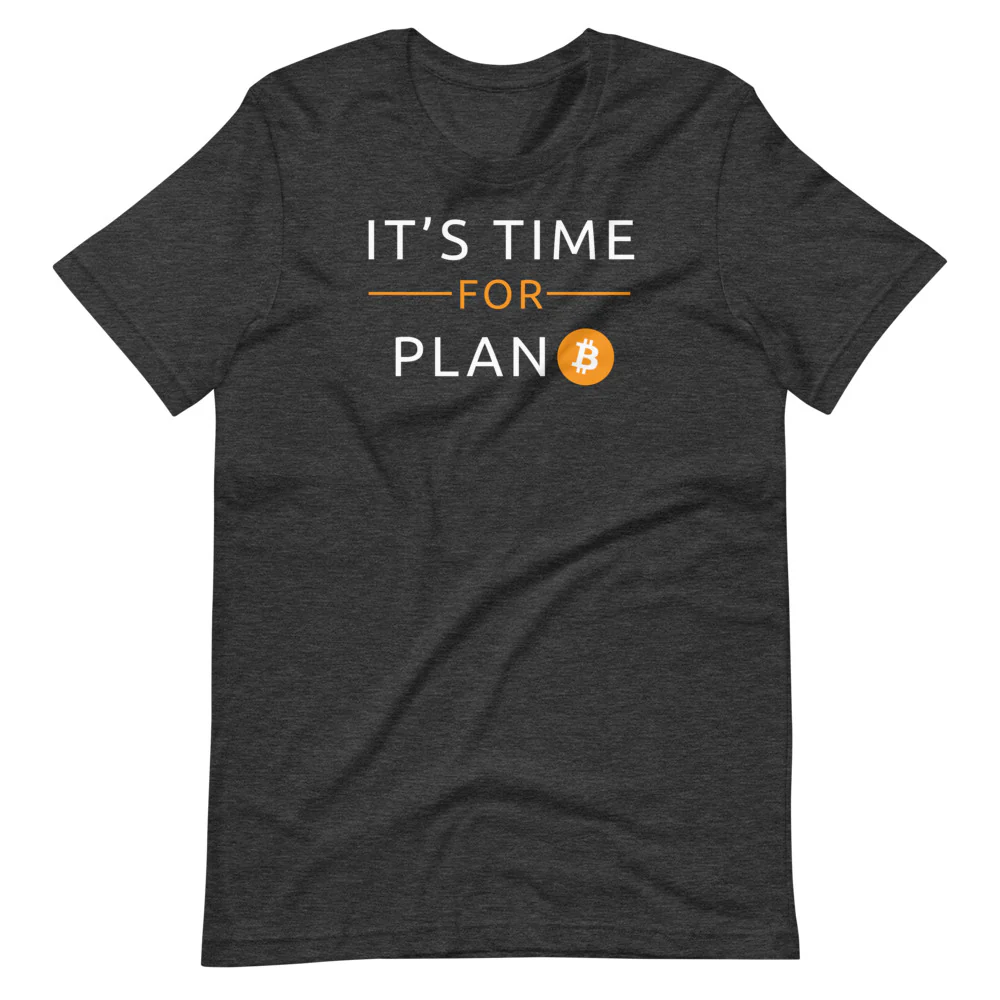 bitcoin t shirt grey
