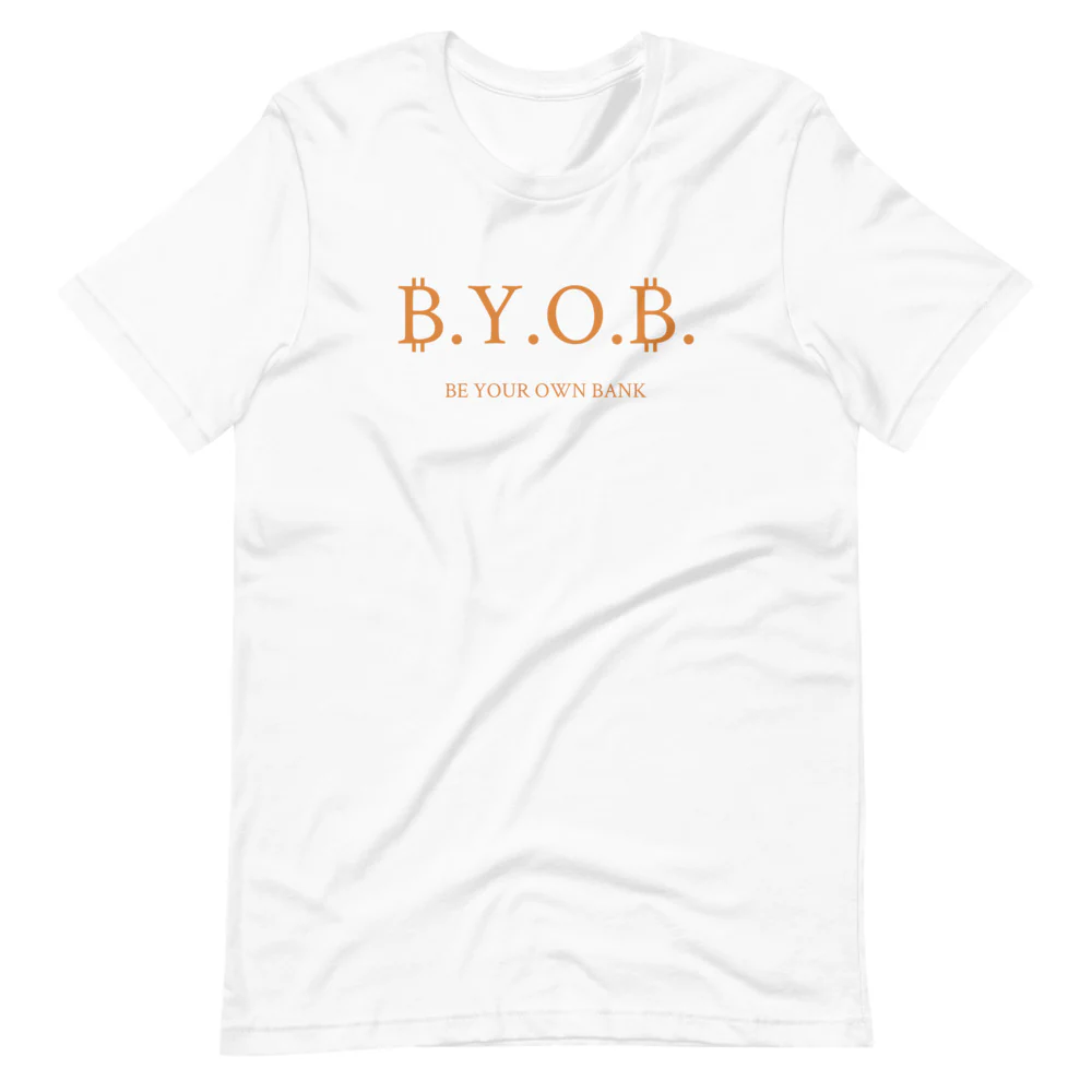 bitcoin t shirt white